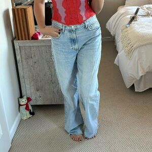 Zara Light Blue Denim Jeans